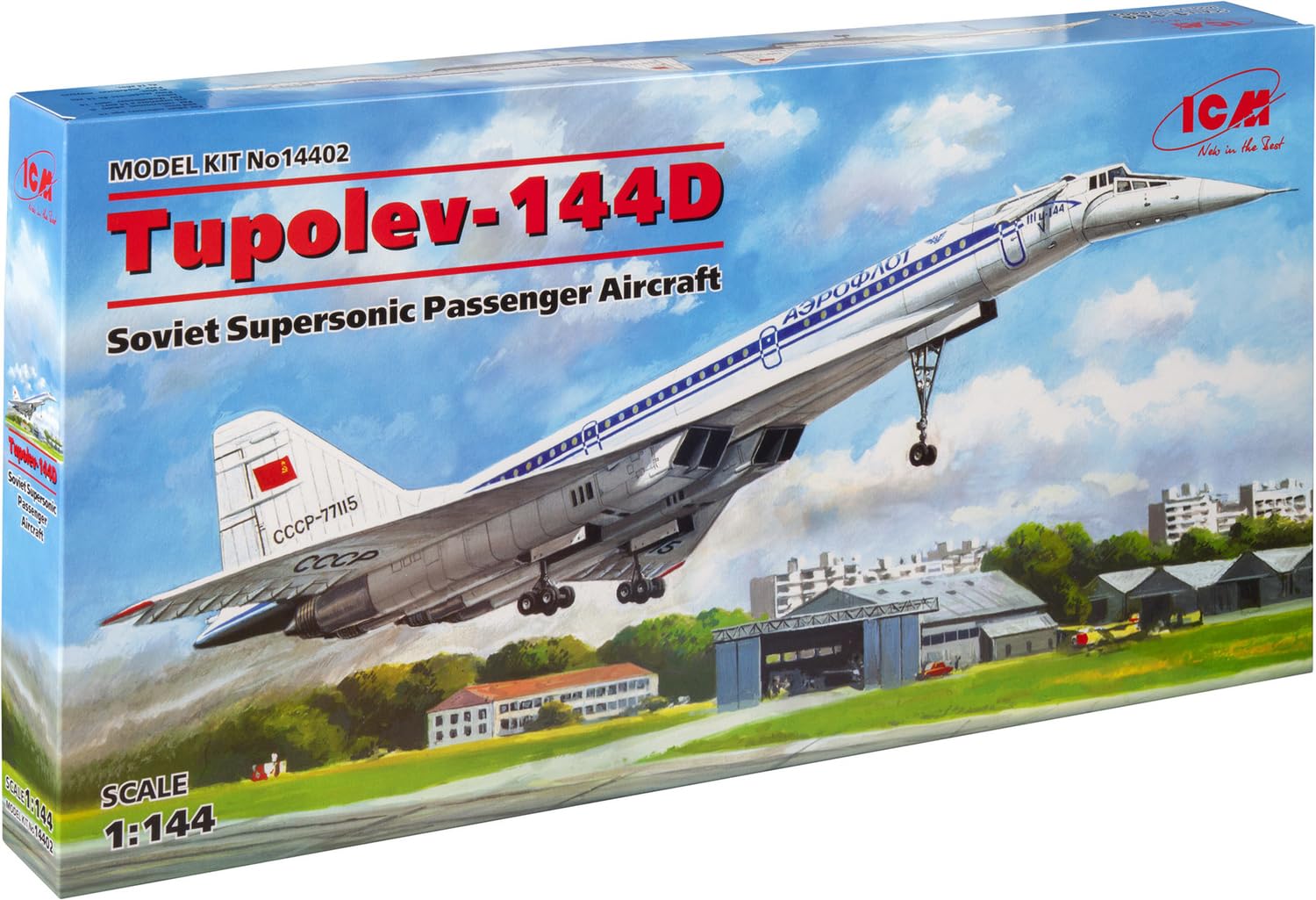Amazon | アイシーエム ICM 1/144 ソ連 ツポレフ Tu-144D 超音速旅客機